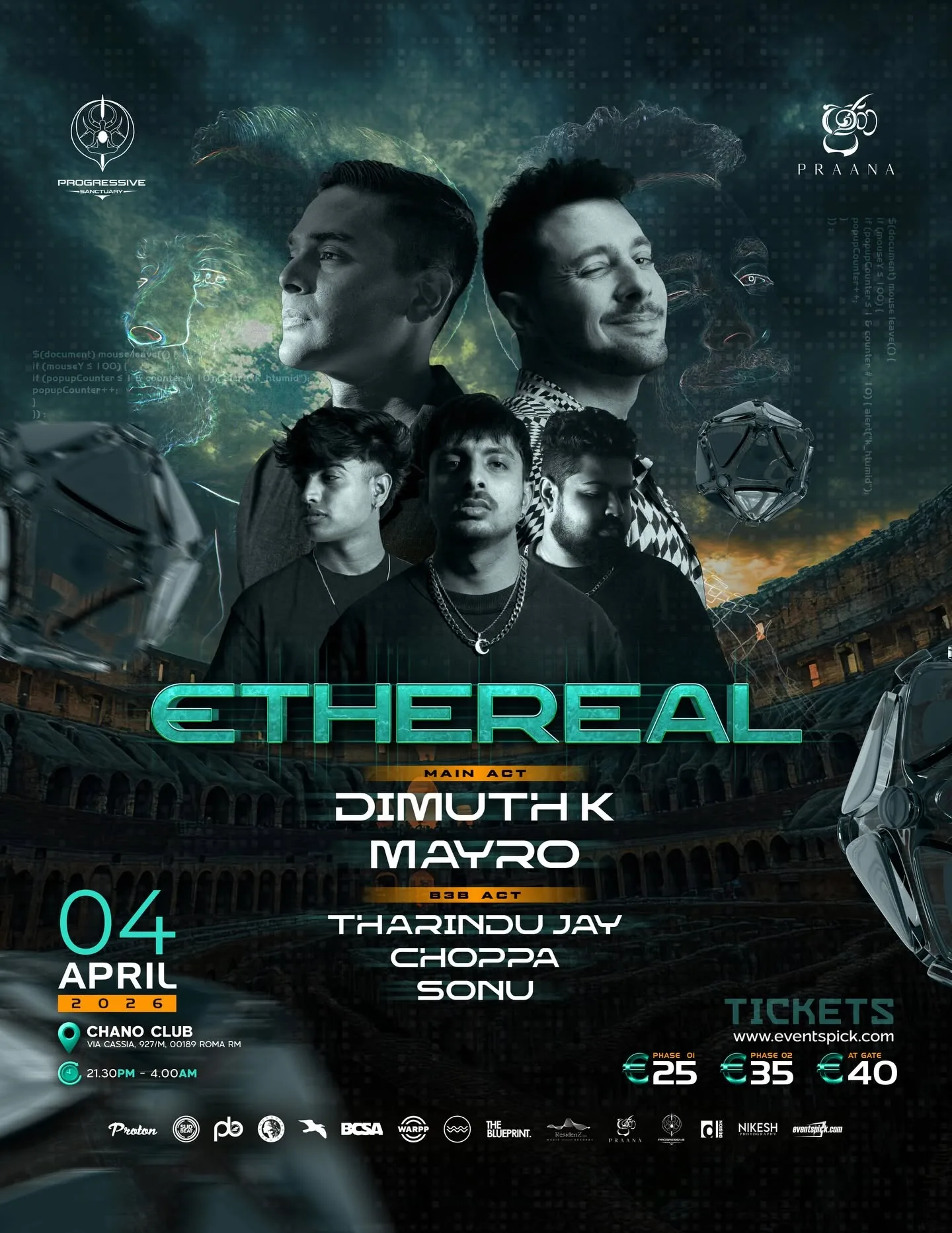 Ethereal — 04 April 2026, Chano Club, Rome
